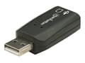 Miniatyrbild 5 av 5: Manhattan USB-A Sound Adapter, USB-A to 3.5mm Mic-in and Audio-Out ports, 480 Mbps (USB 2.0), supports 3D and virtual 5.1 surround sound, Hi-Speed US