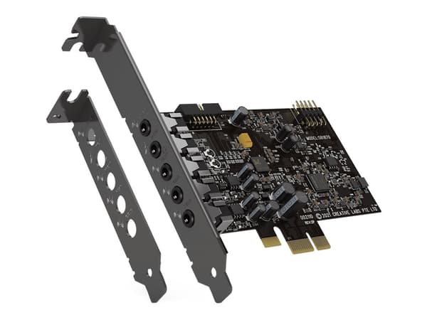 Creative Sound Blaster Audigy Fx V2 - Ljudkort - 24-bitars - 192 kHz - 120 dB SNR (förhållande signal-brus) - 5.1 - PCIe