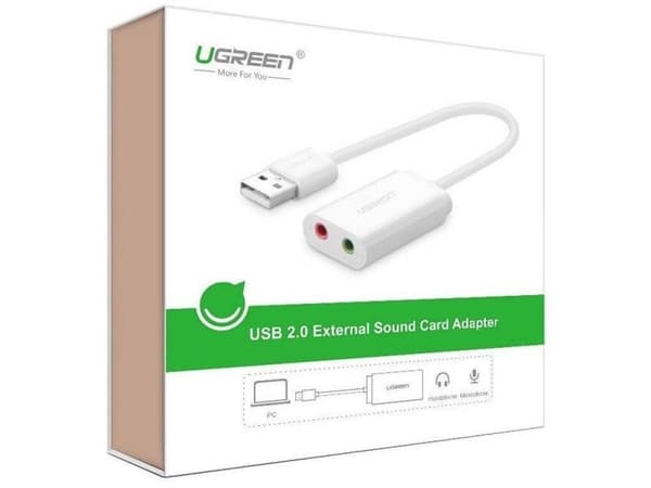 Ugreen - Ljudkort - 16-bitars - 48 kHz - stereo - USB 2.0