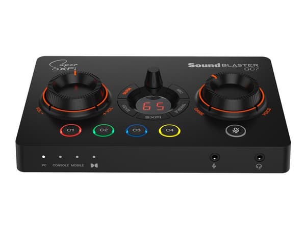 Creative Sound Blaster GC7 - Ljudkort - 24-bitars - 192 kHz - 116 dB SNR (förhållande signal-brus) - stereo - USB-C 3.0