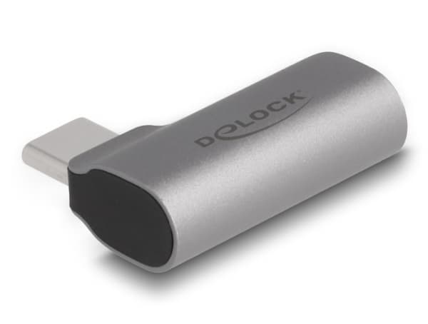 Delock - Audioadapter - 24 pin USB-C hann til 3,5 mm telefonjakk hunn - grå