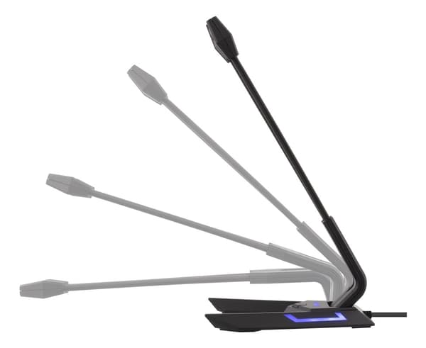 DELTACO USB Desktop Microphone, frequency range, 100Hz - 1kHz, sensiti