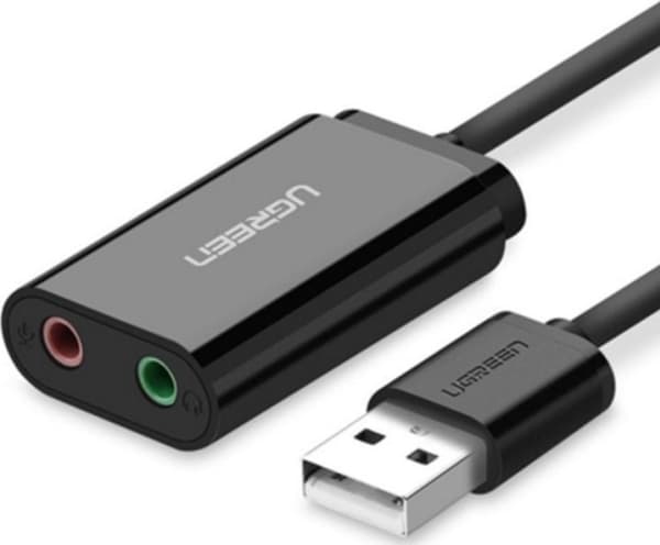 Ugreen ljudkort US205 Svart (30724B)