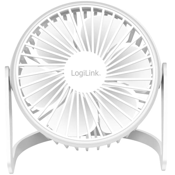 LogiLink USB-tuuletin Ø12,7 cm Valkoinen