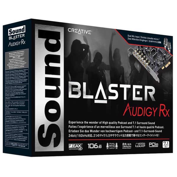 Creative Ljudkort Pci-e Soundblaster Audigy Rx Silver
