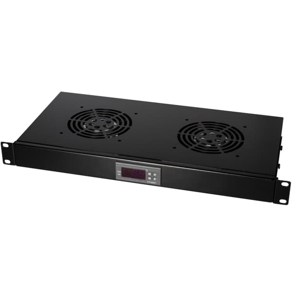 LogiLink Fläktenhet för 19"-rack 2 fläktar 25 dBA U1 Svart