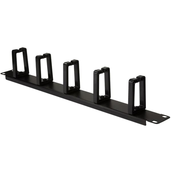 LogiLink 19"-kabelpanel med 5 roterbara fästen U1 Svart