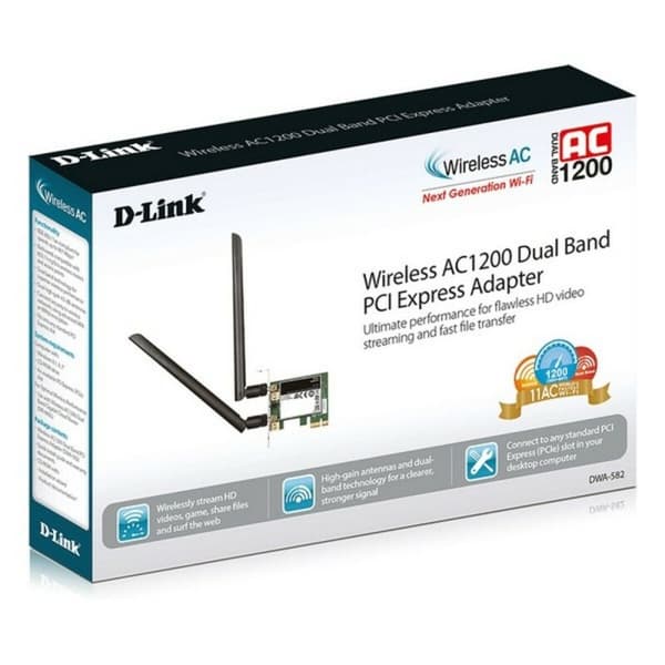 WiFi Nätkort D-Link DWA-582 5 GHz 867 Mbps LED