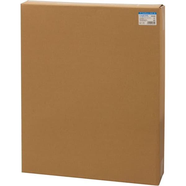 LogiLink 19"-hylla 2U 440 x 406 mm max 25 kg Svart