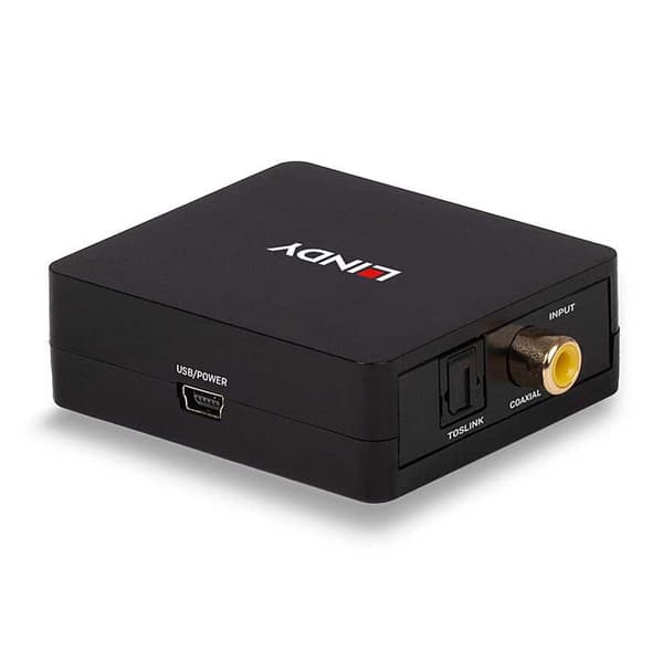 Lindy 70457 Spdif Digital-til-analog Lydkonverter Sort