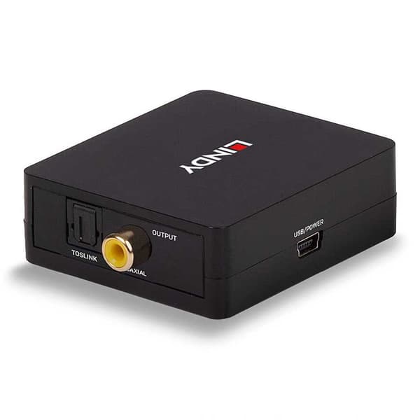 Lindy 70457 Spdif Digital-til-analog Lydkonverter Sort
