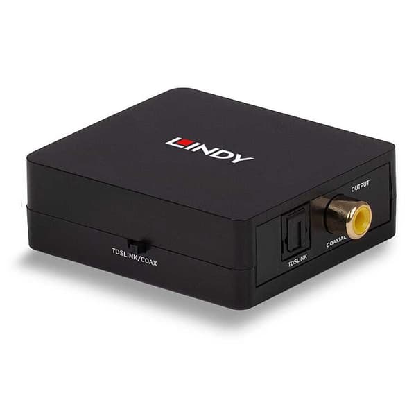 Lindy 70457 Spdif Digital-til-analog Lydkonverter Sort