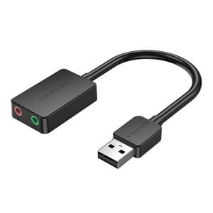 Externt ljudkort USB 2.0 TRS Vention CDYB0 2-portar 0,15m
