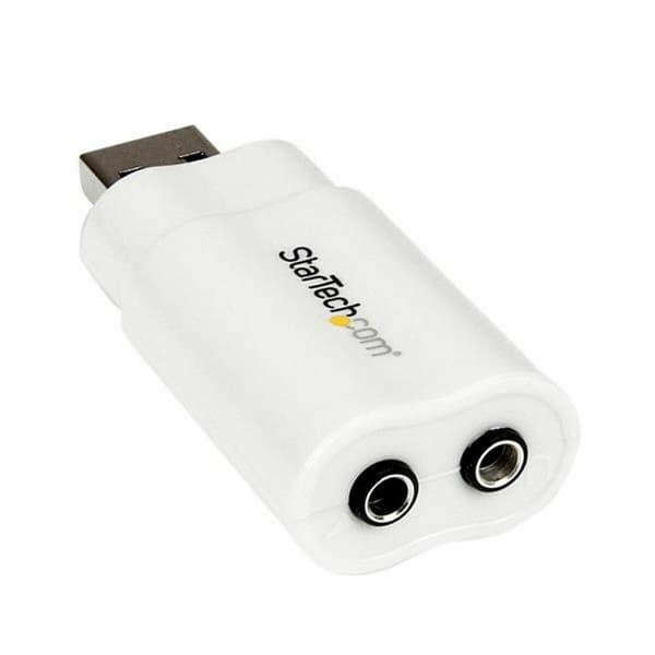 Ulkoinen Äänikortti USB Startech ICUSBAUDIO Valkoinen