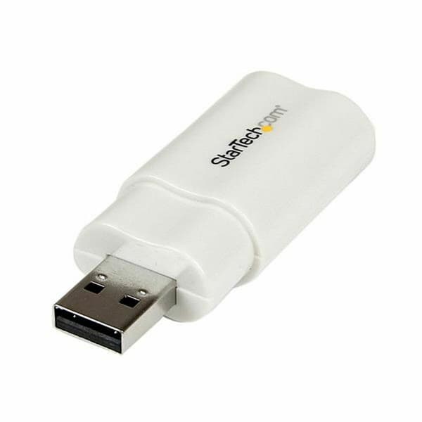 Ulkoinen Äänikortti USB Startech ICUSBAUDIO Valkoinen