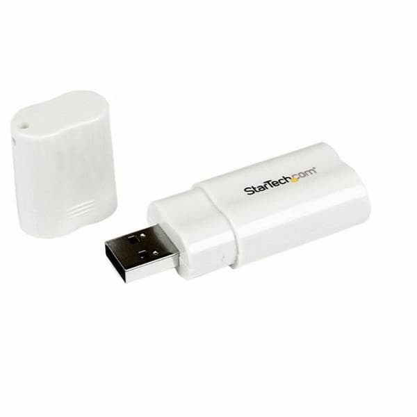 Ulkoinen Äänikortti USB Startech ICUSBAUDIO Valkoinen