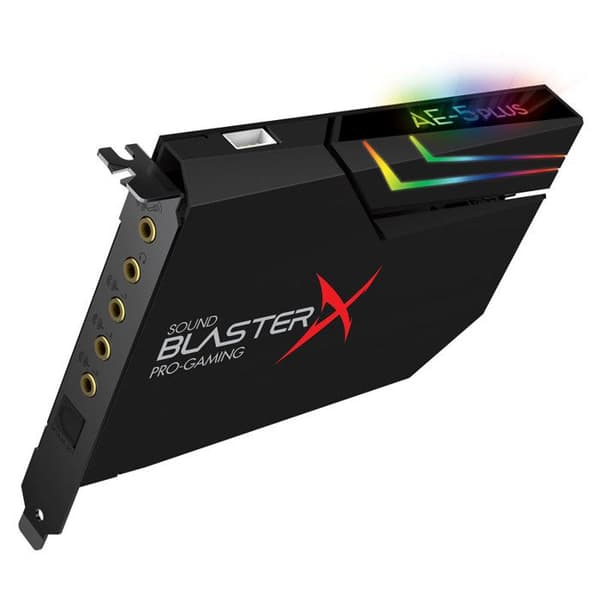 KREATIVT Sound BlasterX AE-5 Plus högupplöst spelljudkort / DAC