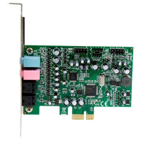 STARTECH 7.1-kanals PCI Express-ljudkort för surroundljud - 24 bitar 192 KHz - 92 dB - S/PDIF-utgång