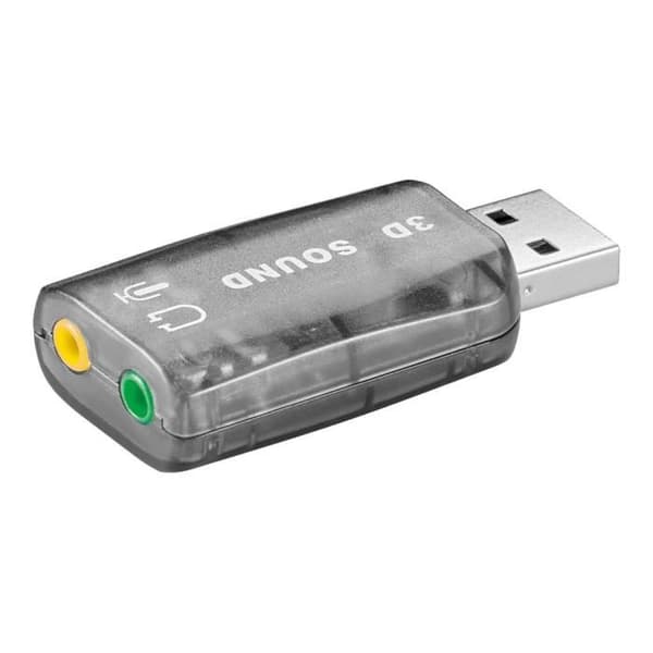 Ljudkort - GOOBAY - stereo - USB 2.0 - USB-bussdriven - Extern