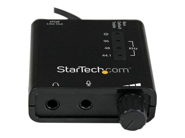 Externt USB-ljudkort med SPDIF digital ljudutgång - STARTECH - ICUSBAUDIO2D - 96 kHz/24 bitar - Svart