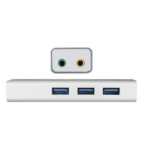 Externt ljudkort ca! APPUSB51HUB USB 3.0 3,5 mm Grå