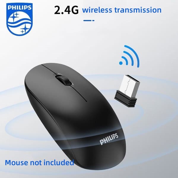 Philips 2.4G Wireless Mouse USB Receiver Adapter – Compatible with SPK7315, SPK7305, SPK7624