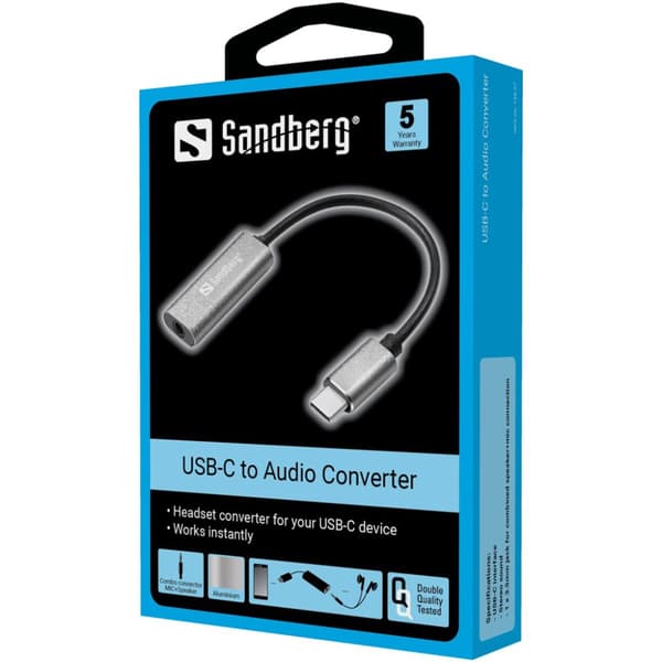 Sandberg USB-C Audio 136-27 Lydkort