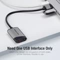 Miniatyrbild 3 av 4: VENTION USB-ljudkort till extern 3,5 mm ljudadapter med mikrofon för PS4-hörlurar