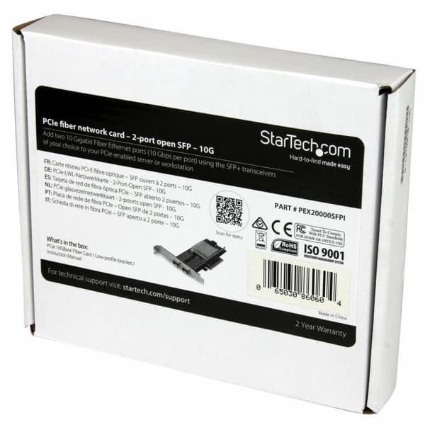 Nettverkskort Startech PEX20000SFPI