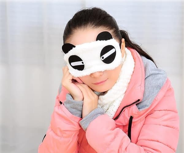 Sneaky Panda, Fluffig Sovmask för resor och avslappning
