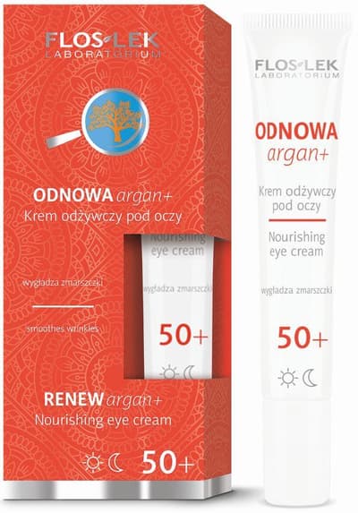 FLOSLEK_Odnowa Argan 50+ krem odĹĽywczy pod oczy15ml