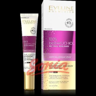 Eveline 100% Organic Bakuchiol strongly Lifting Eye Concentrate on day and night 20ml