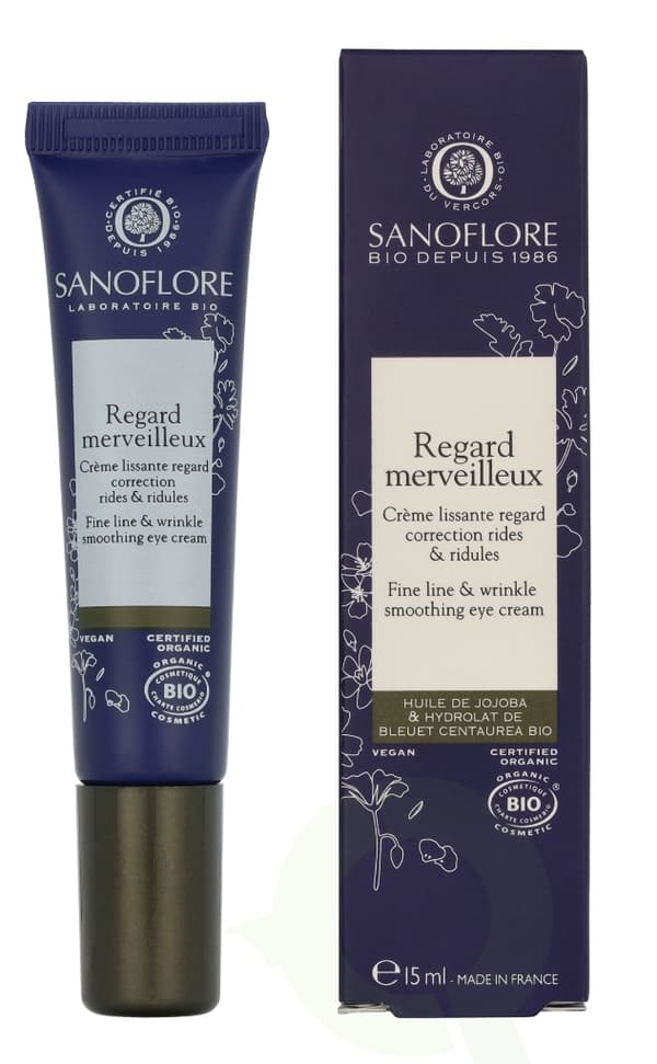 Sanoflore Regard Merveilleux Smooting Eye Cream 15 ml Fine Line & Wrinkle