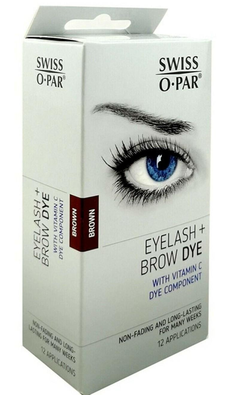 Swiss-o-Par ögonbrynsfärg och ögonfransfärg brun