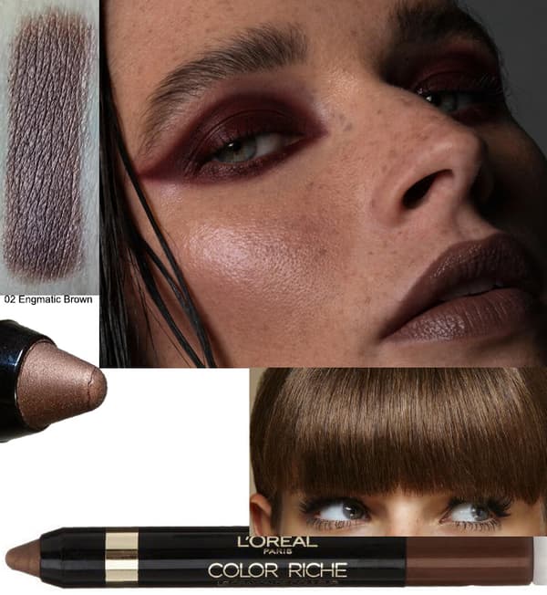L Orea Riche Le Crayon Eyeliner & Eyeshadow-Enigmatic Brown