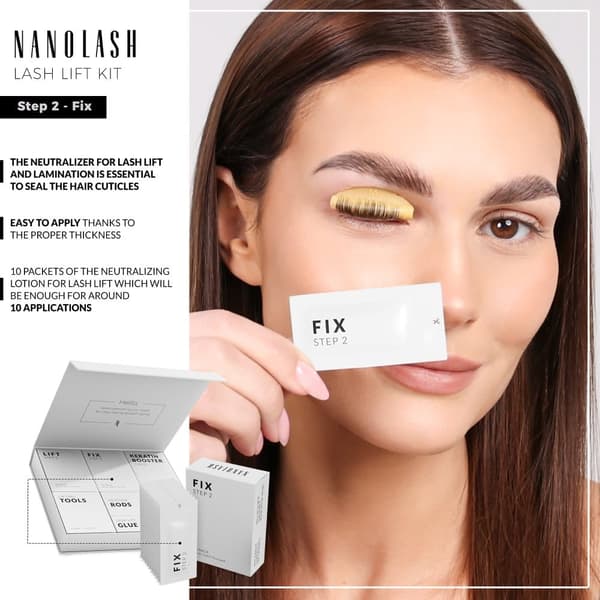 Trin 2 - Lash lift og laminerings neutralisator Nanolash 10 poser
