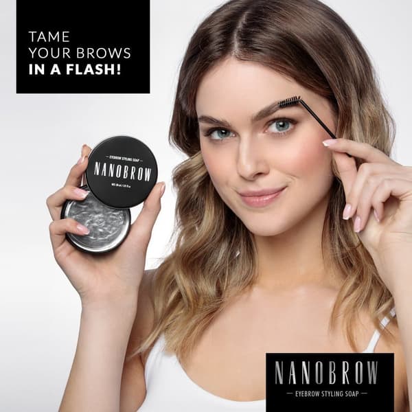 Kulmakarvasaippua Nanobrow Styling Soap 30 g - Geelimäinen saippua kulmakarvojen muotoiluun