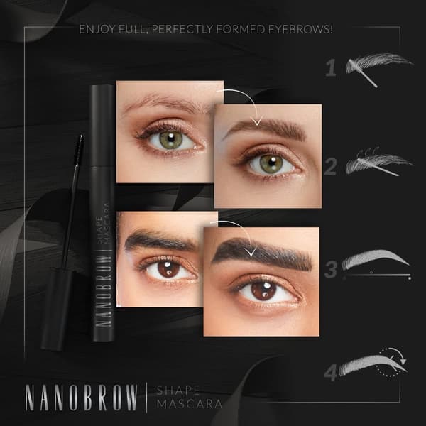 Ögonbrynsmascara Nanobrow Shape Mascara  - Framhäver och fyller ögonbrynen