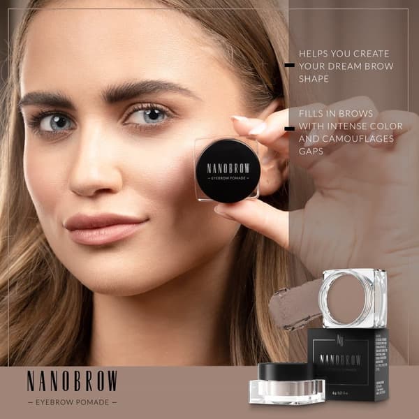 Øjenbrynmascarapomade Nanobrow Eyebrow Pomade - Vandfast brynpomade med cremet tekstur