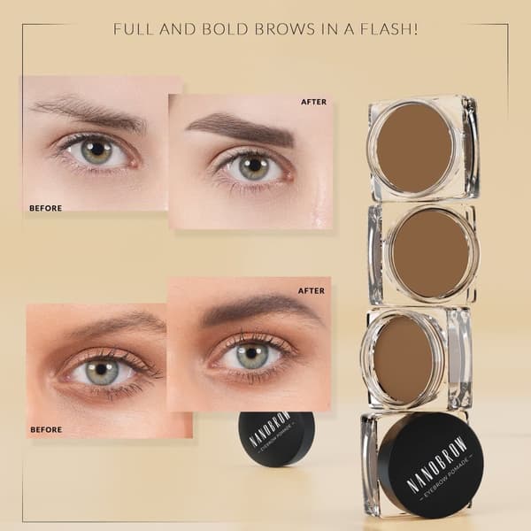 Øjenbrynmascarapomade Nanobrow Eyebrow Pomade - Vandfast brynpomade med cremet tekstur
