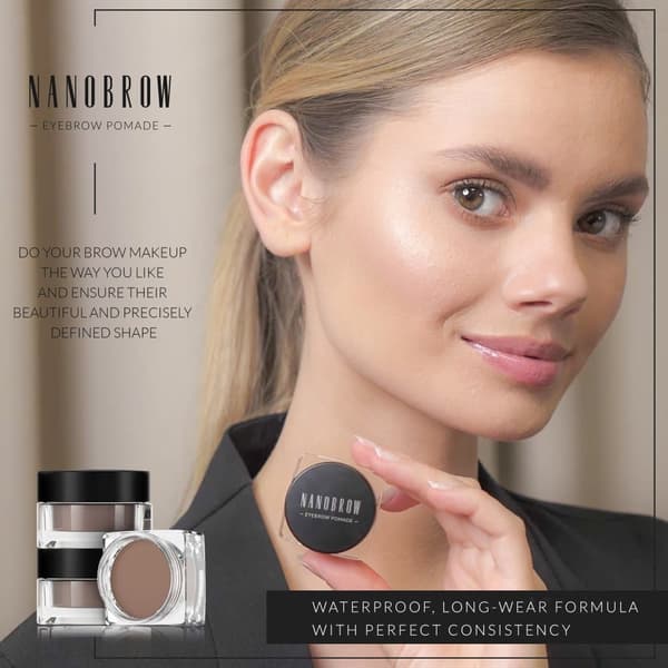 Øjenbrynmascarapomade Nanobrow Eyebrow Pomade - Vandfast brynpomade med cremet tekstur
