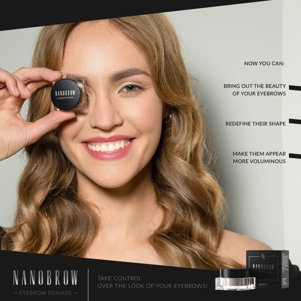 Øjenbrynmascarapomade Nanobrow Eyebrow Pomade - Vandfast brynpomade med cremet tekstur