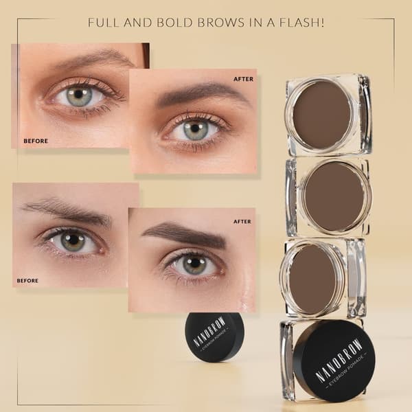 Øjenbrynmascarapomade Nanobrow Eyebrow Pomade - Vandfast brynpomade med cremet tekstur