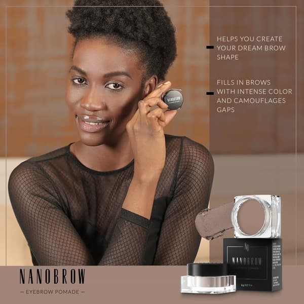 Øjenbrynmascarapomade Nanobrow Eyebrow Pomade - Vandfast brynpomade med cremet tekstur