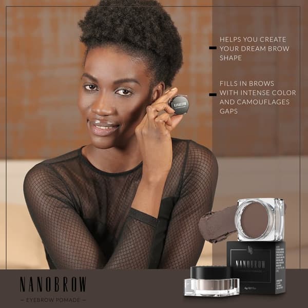 Øjenbrynmascarapomade Nanobrow Eyebrow Pomade - Vandfast brynpomade med cremet tekstur