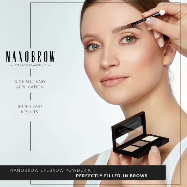 Kulmapuuterisetti Nanobrow Eyebrow Powder- Pitkäkestoinen, korostava kulmapuuteri, ombre-vaikutus ja täydellisesti muotoillut kulmat