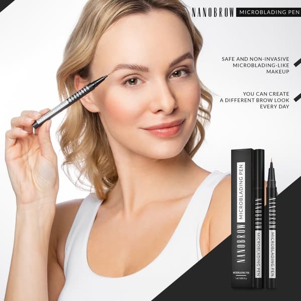 Brynpen Nanobrow Microblading Pen - Microblading effekt, forstærkning, fortykkelse, fyldning af øjenbryn