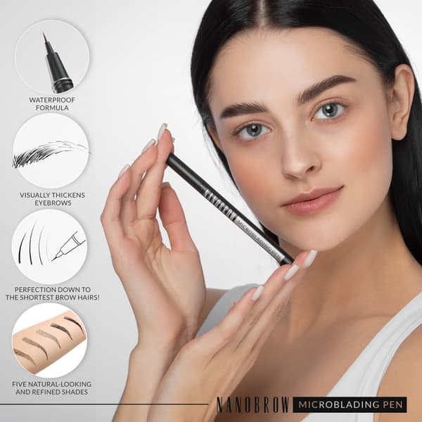 Brynpen Nanobrow Microblading Pen - Microblading effekt, forstærkning, fortykkelse, fyldning af øjenbryn
