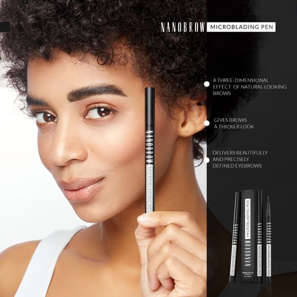 Brynpen Nanobrow Microblading Pen - Microblading effekt, forstærkning, fortykkelse, fyldning af øjenbryn