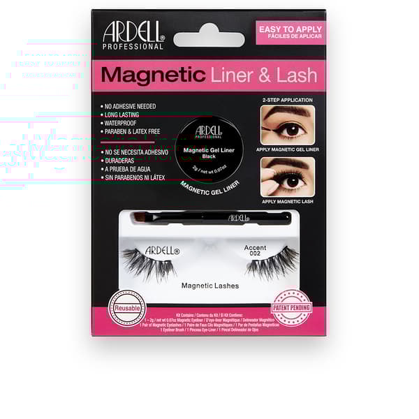 MAGNETIC LINER & LASH ACCENT eyelashes #002 + gel liner 3 units